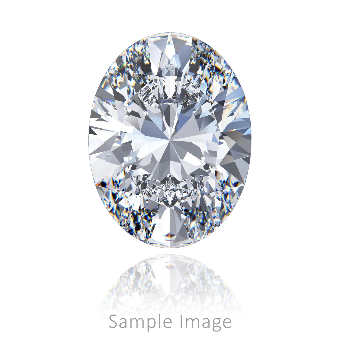 2 CT Lab-Grown Loose Diamond - Oval (G-VS2)