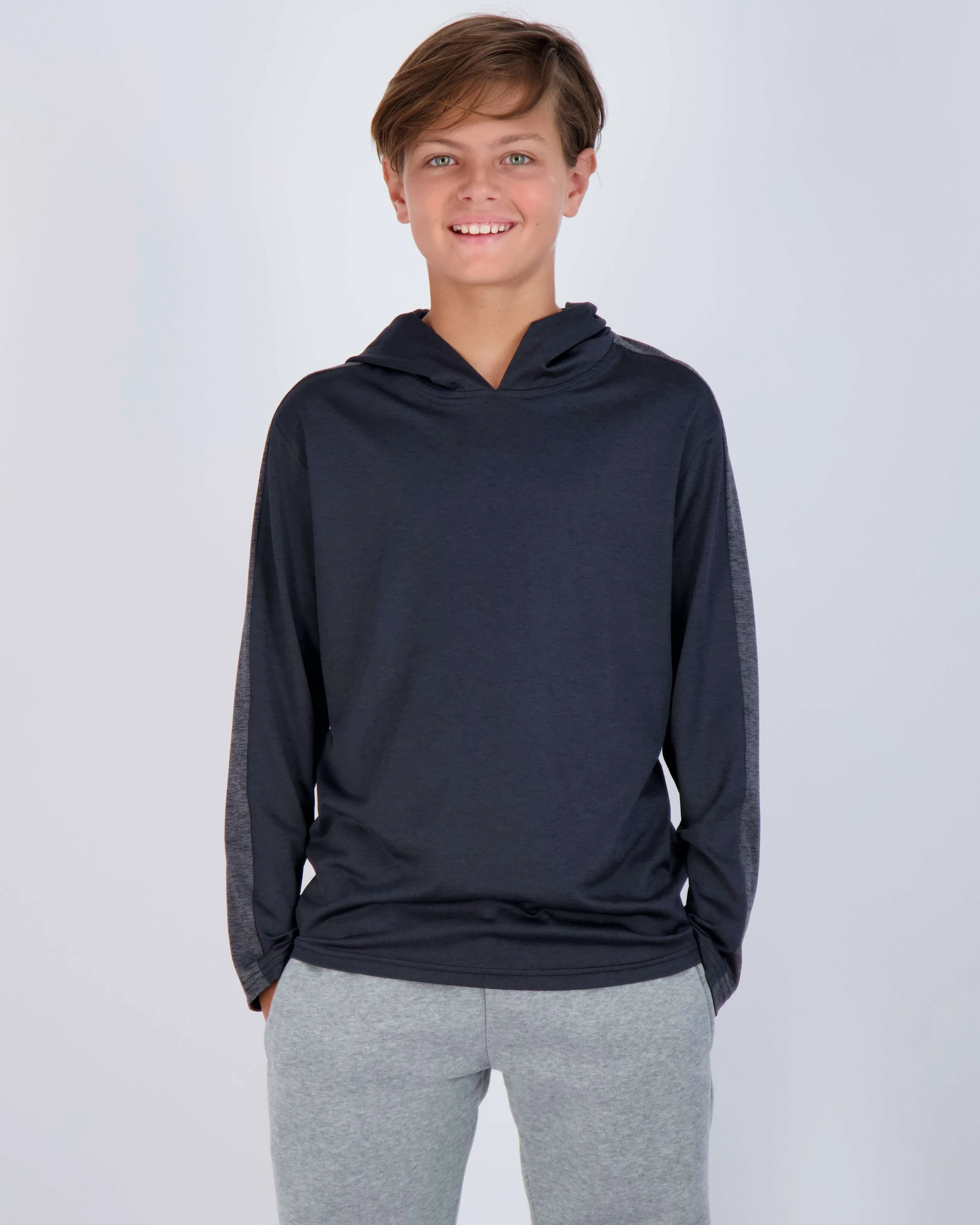 3 Pack: Boys Dry Fit Long Sleeve Active Pullover Hoodie Sweatshirt