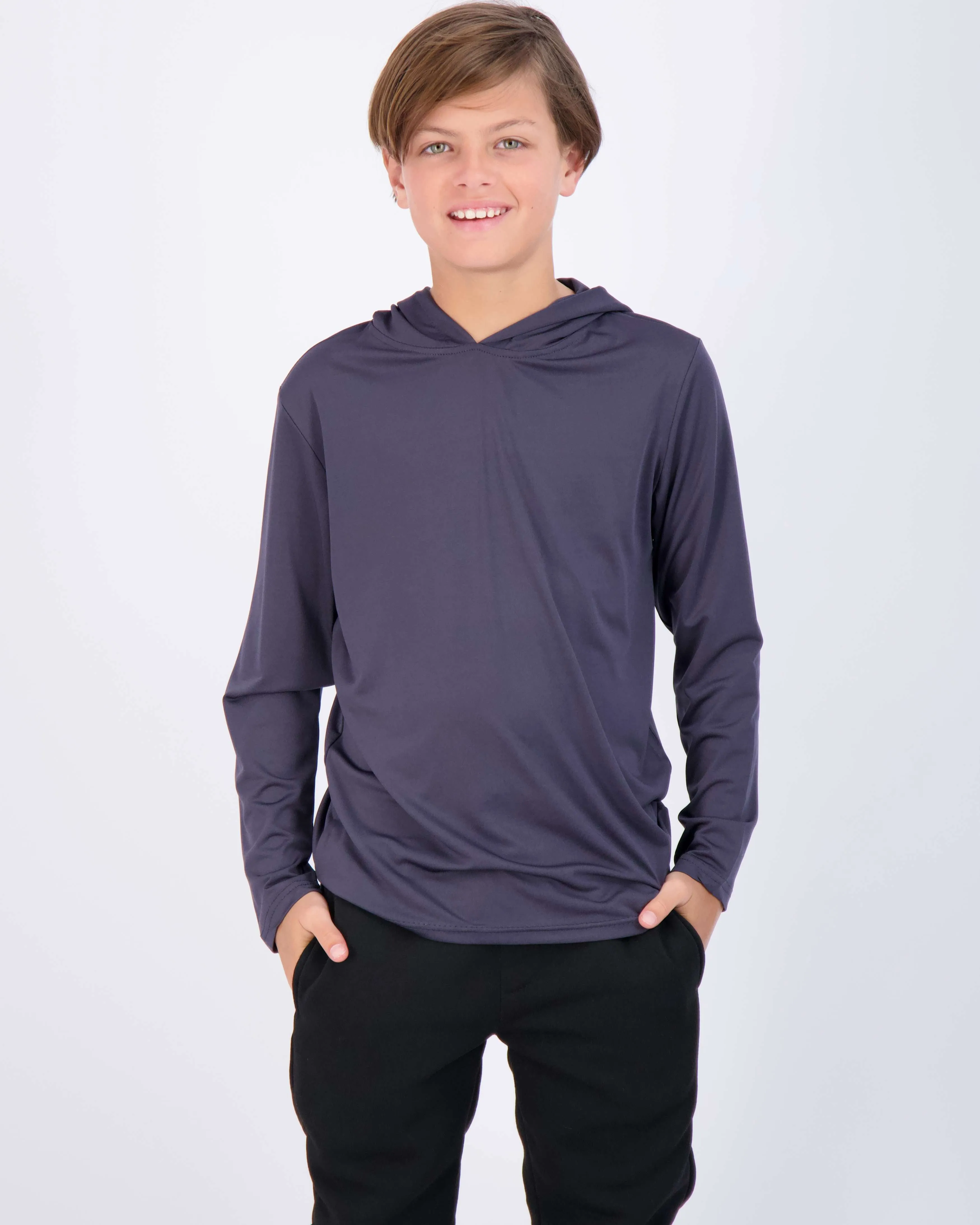 3 Pack: Boys Dry Fit Long Sleeve Active Pullover Hoodie Sweatshirt