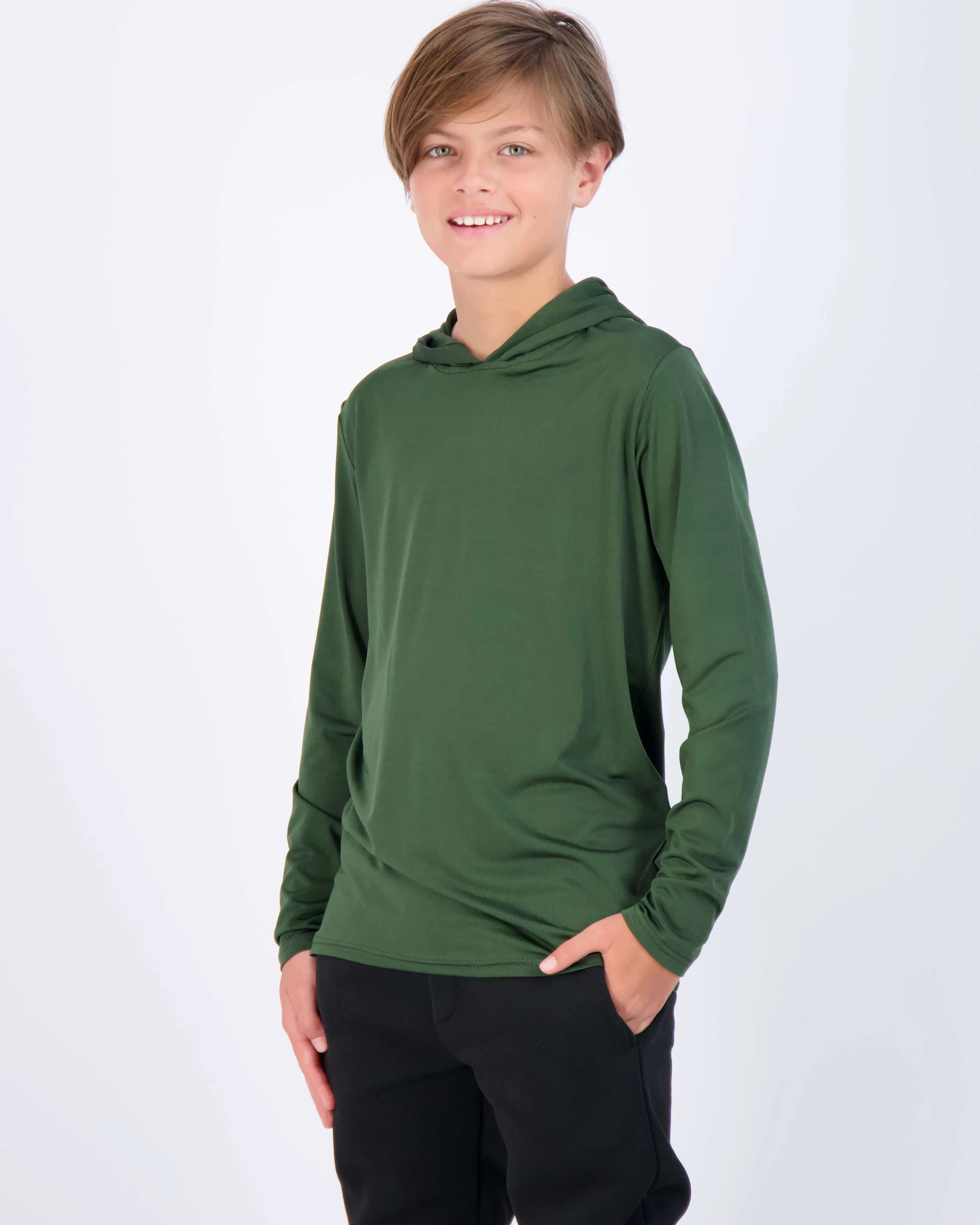 3 Pack: Boys Dry Fit Long Sleeve Active Pullover Hoodie Sweatshirt