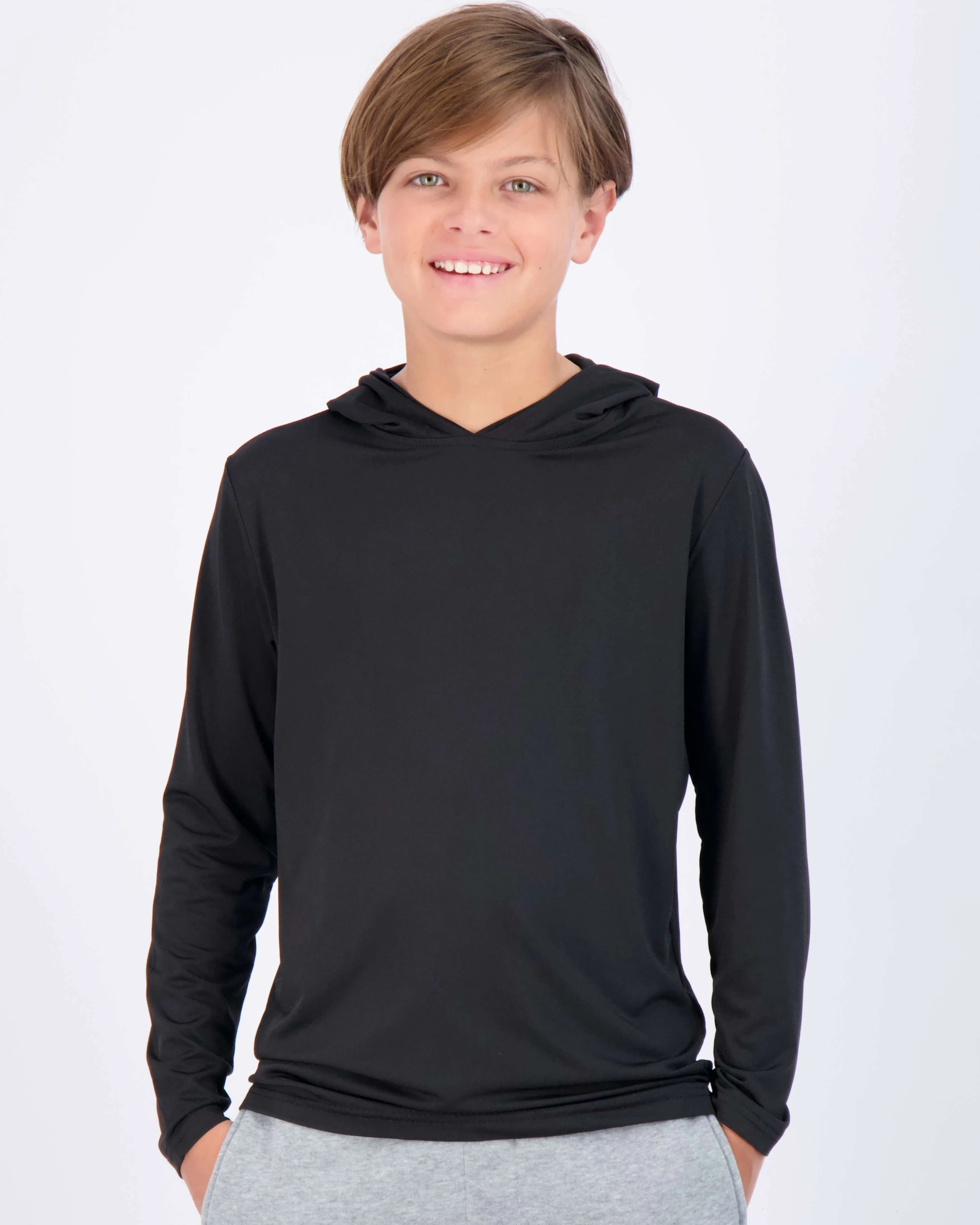 3 Pack: Boys Dry Fit Long Sleeve Active Pullover Hoodie Sweatshirt