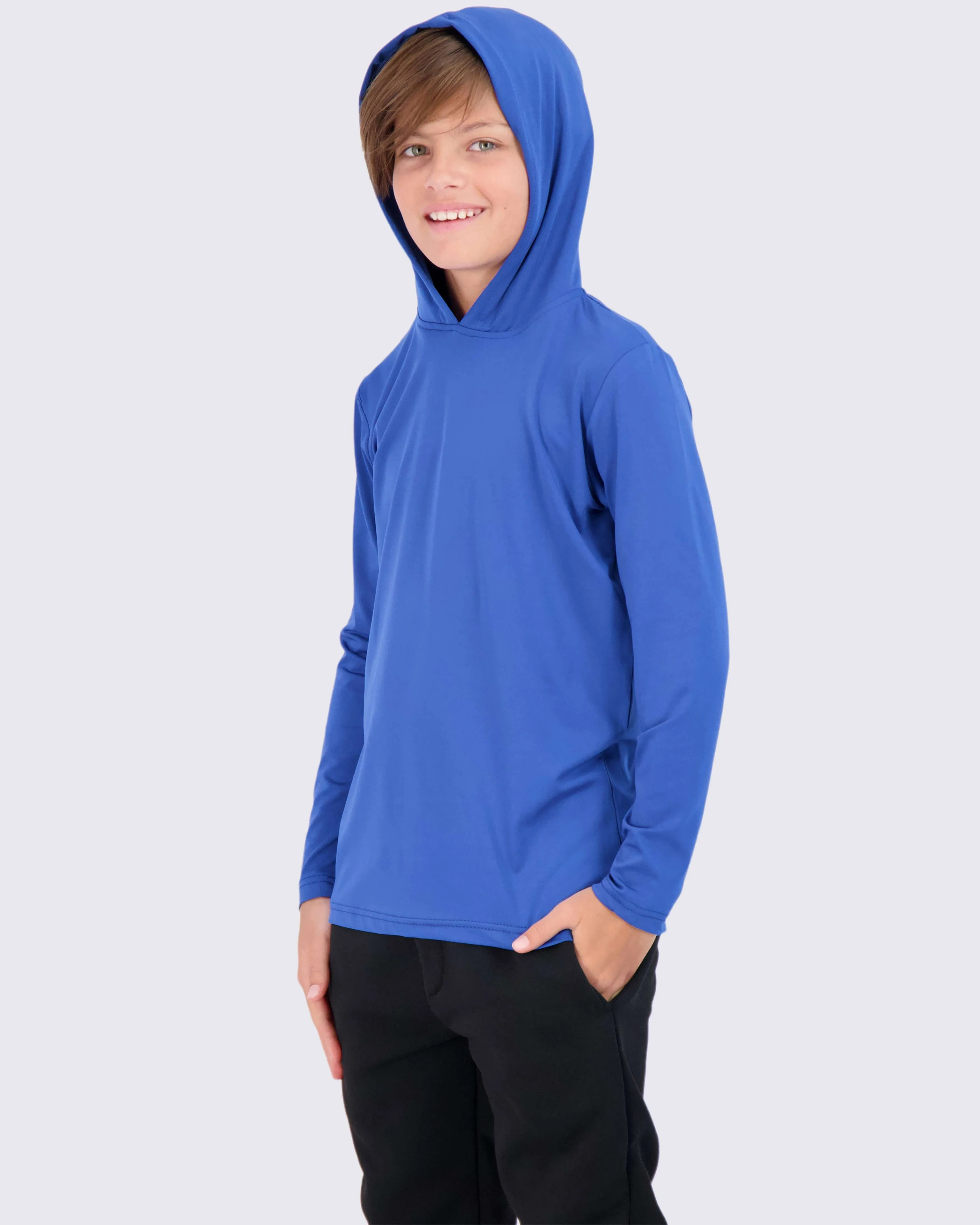 3 Pack: Boys Dry Fit Long Sleeve Active Pullover Hoodie Sweatshirt