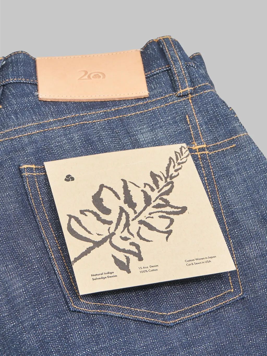 3sixteen CT-102xn 20th Anniversary "Natural Indigo" Classic Tapered Jeans