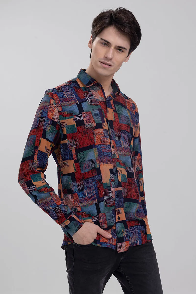 Abstract Block Multicolour Shirt