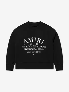 Amiri Kids Arts District Sweatshirt in Black