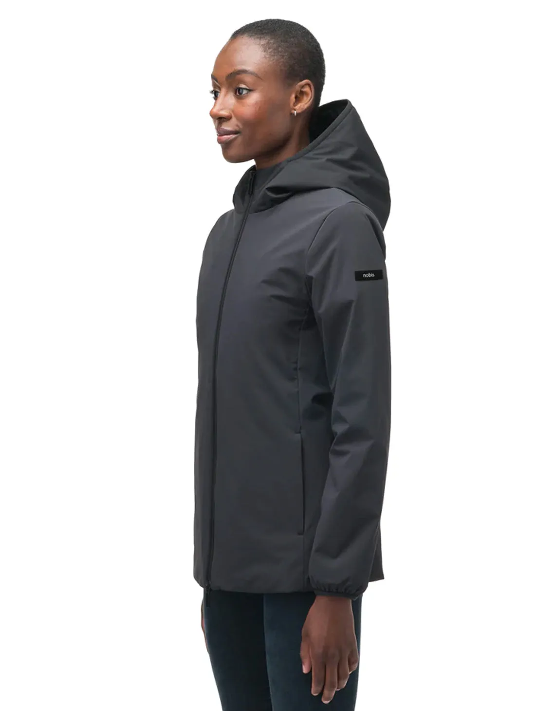 ARC LADIES HOODED MID LAYER BLACK