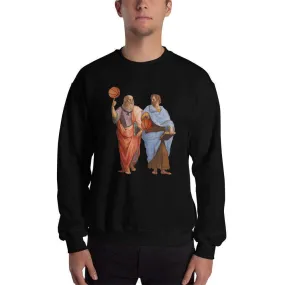 Aristotle and Plato with Basketballs - Sweatshirt