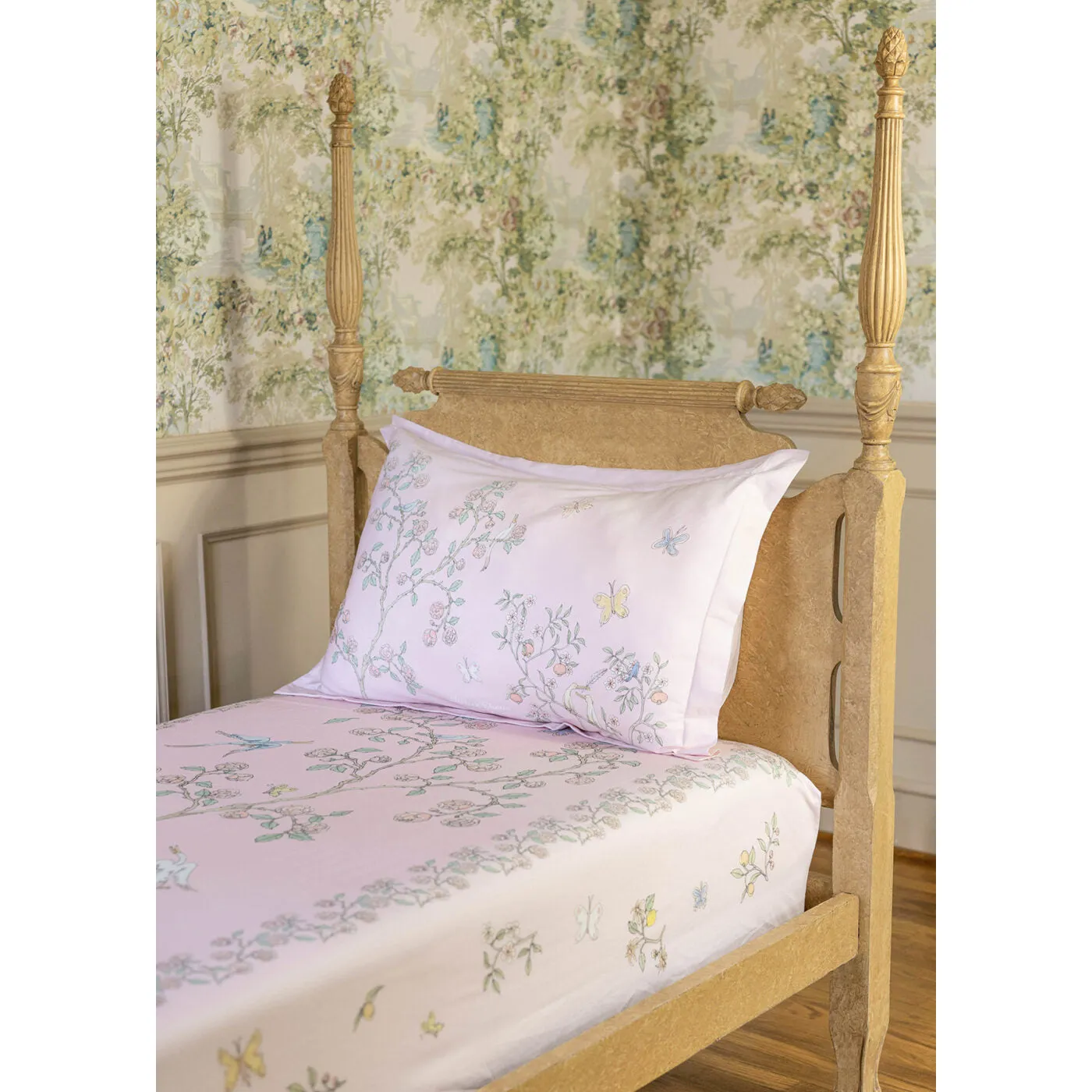 Atelier Choux Single Bed Fitted Sheet in Bloom Pink