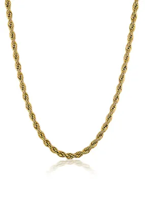 Avenue Rope Necklace | Gold