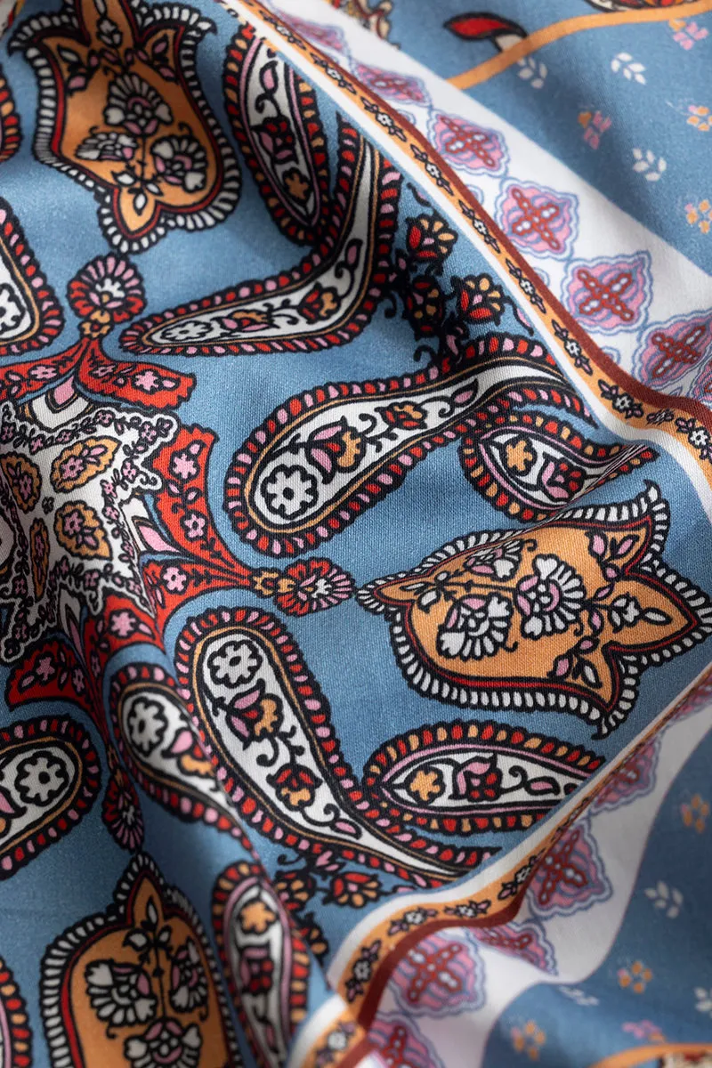 Bandana Paisley Blue Shirt