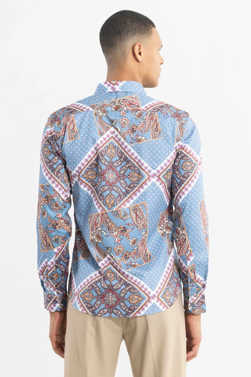 Bandana Paisley Blue Shirt