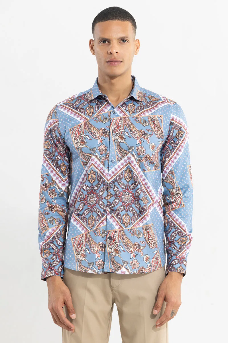 Bandana Paisley Blue Shirt