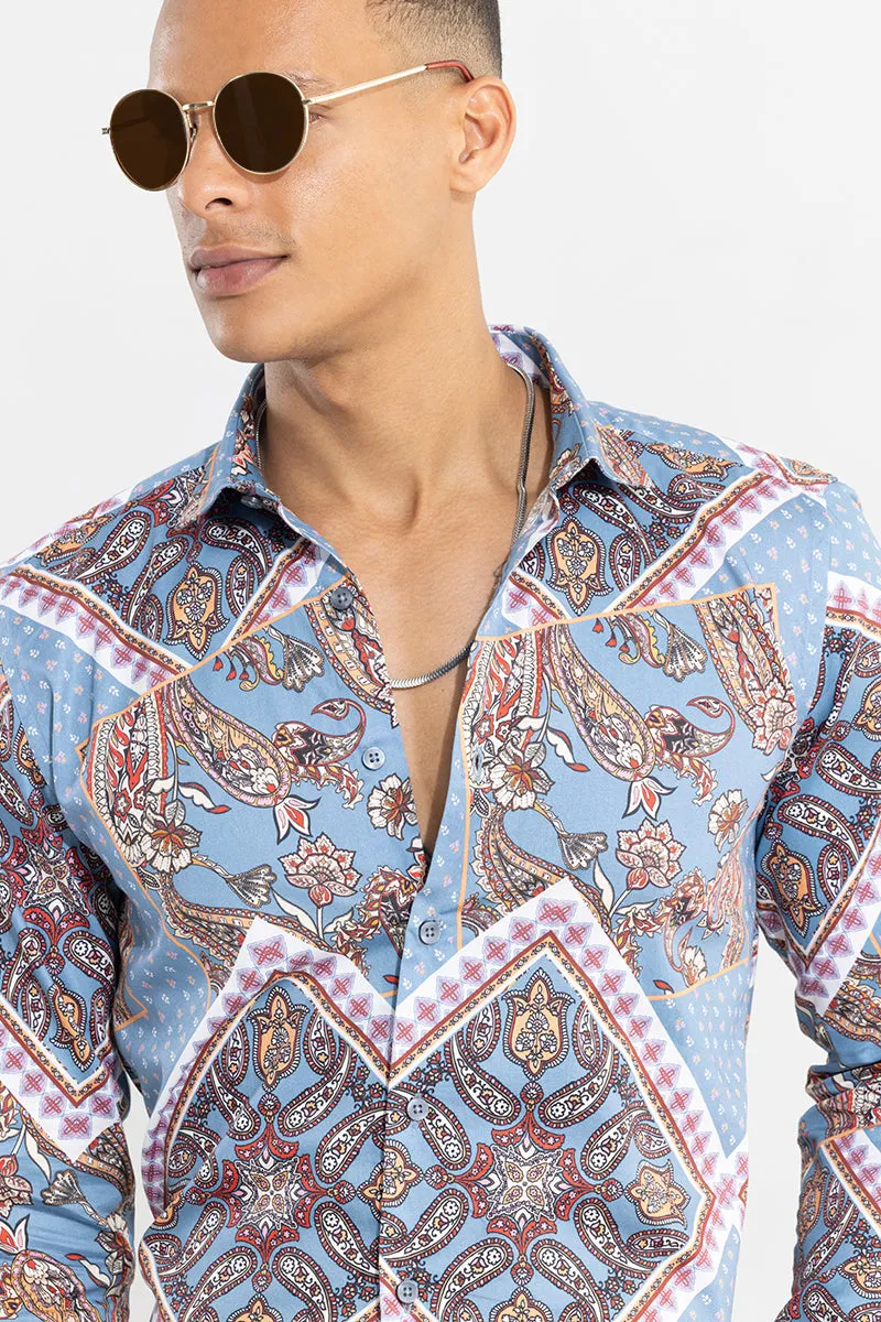 Bandana Paisley Blue Shirt