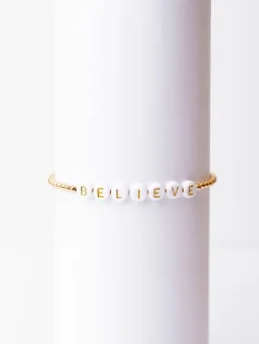 BELIEVE Beaded Bracelet