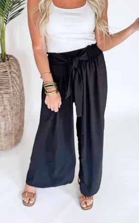 Better in Black Air Flow High-Waist Palazzo Pants - Final Sale