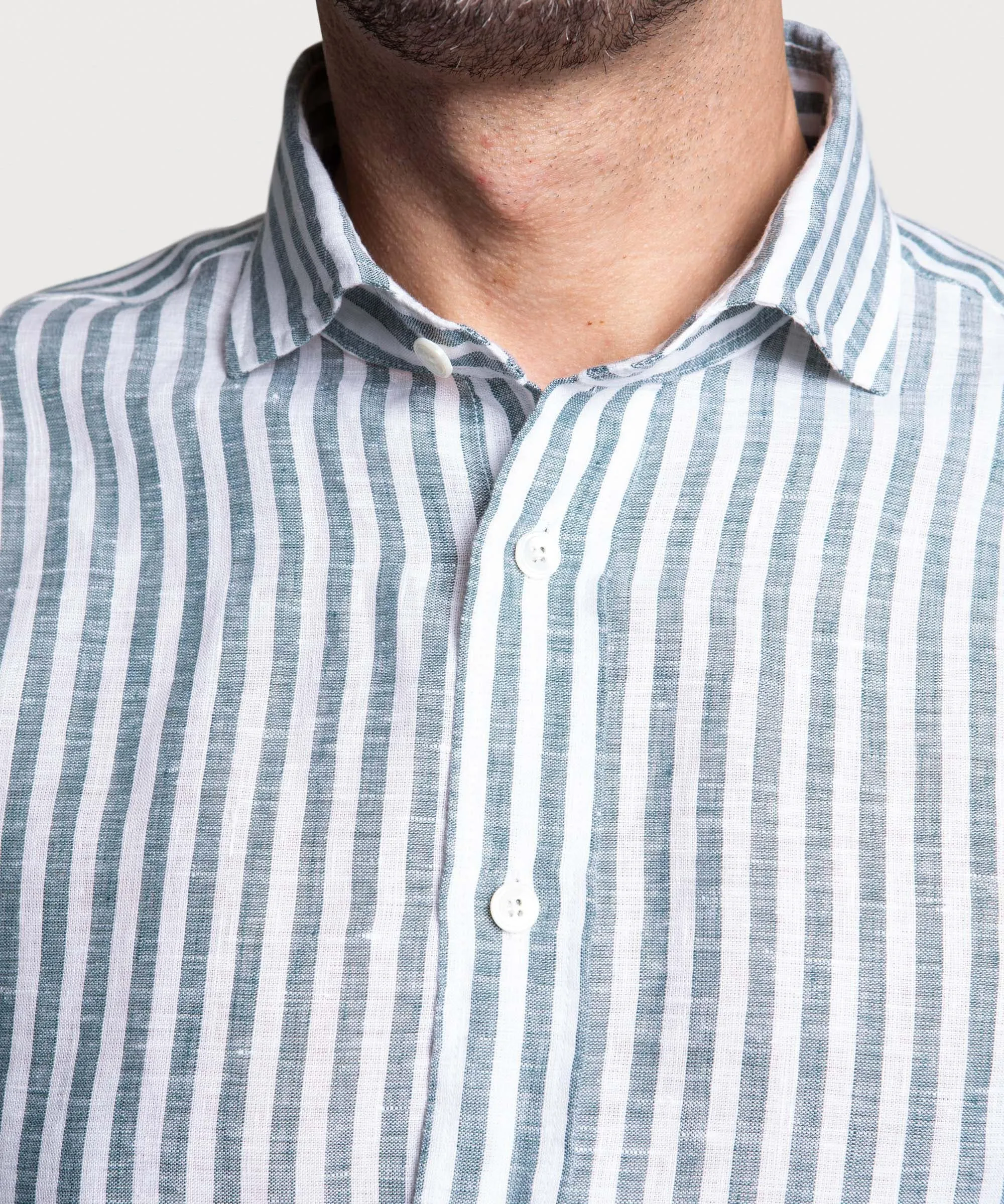 Bold Striped Linen Shirt