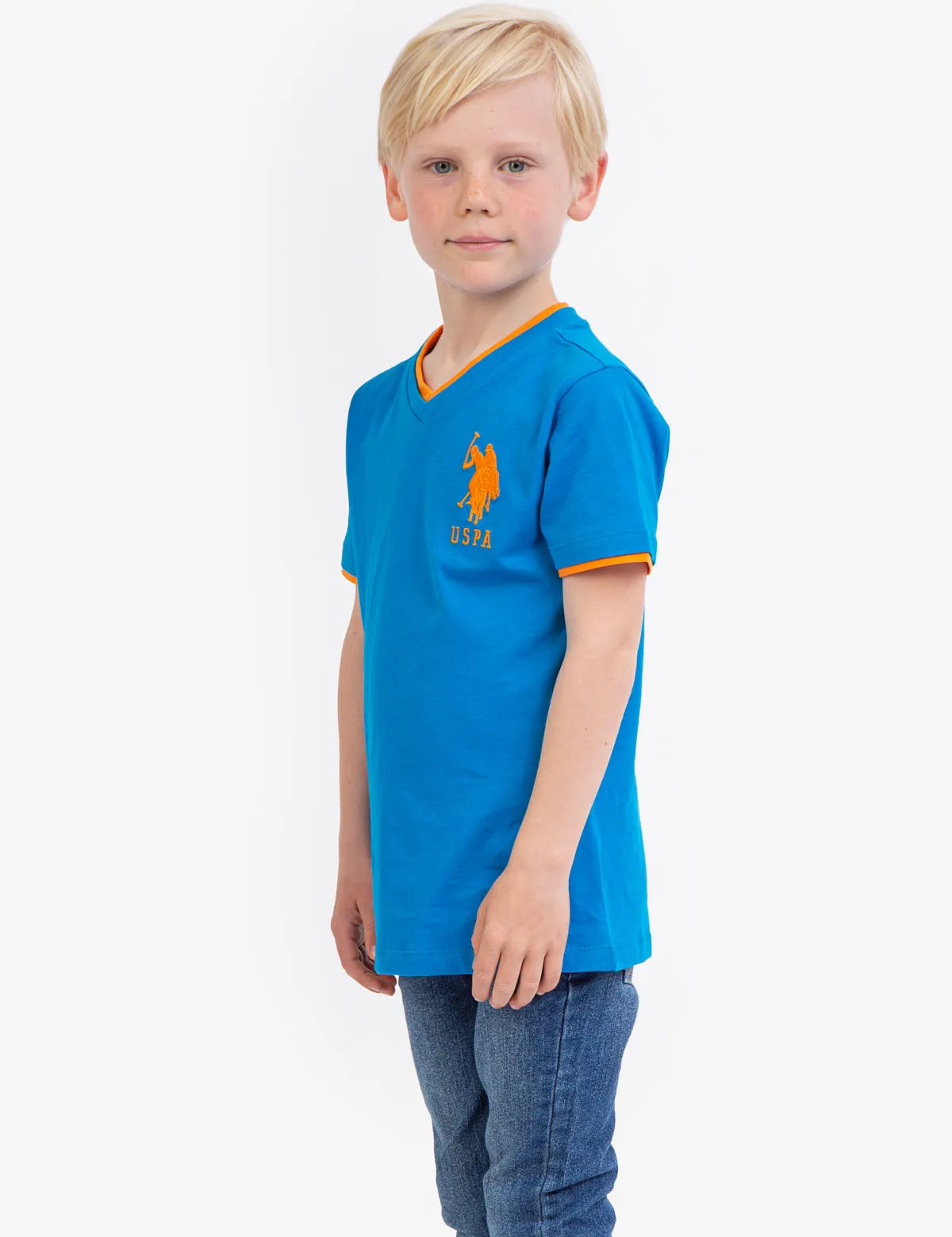 BOYS BASIC V-NECK T-SHIRT