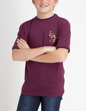 Boys Crew Neck Multi-Color Logo T-Shirt