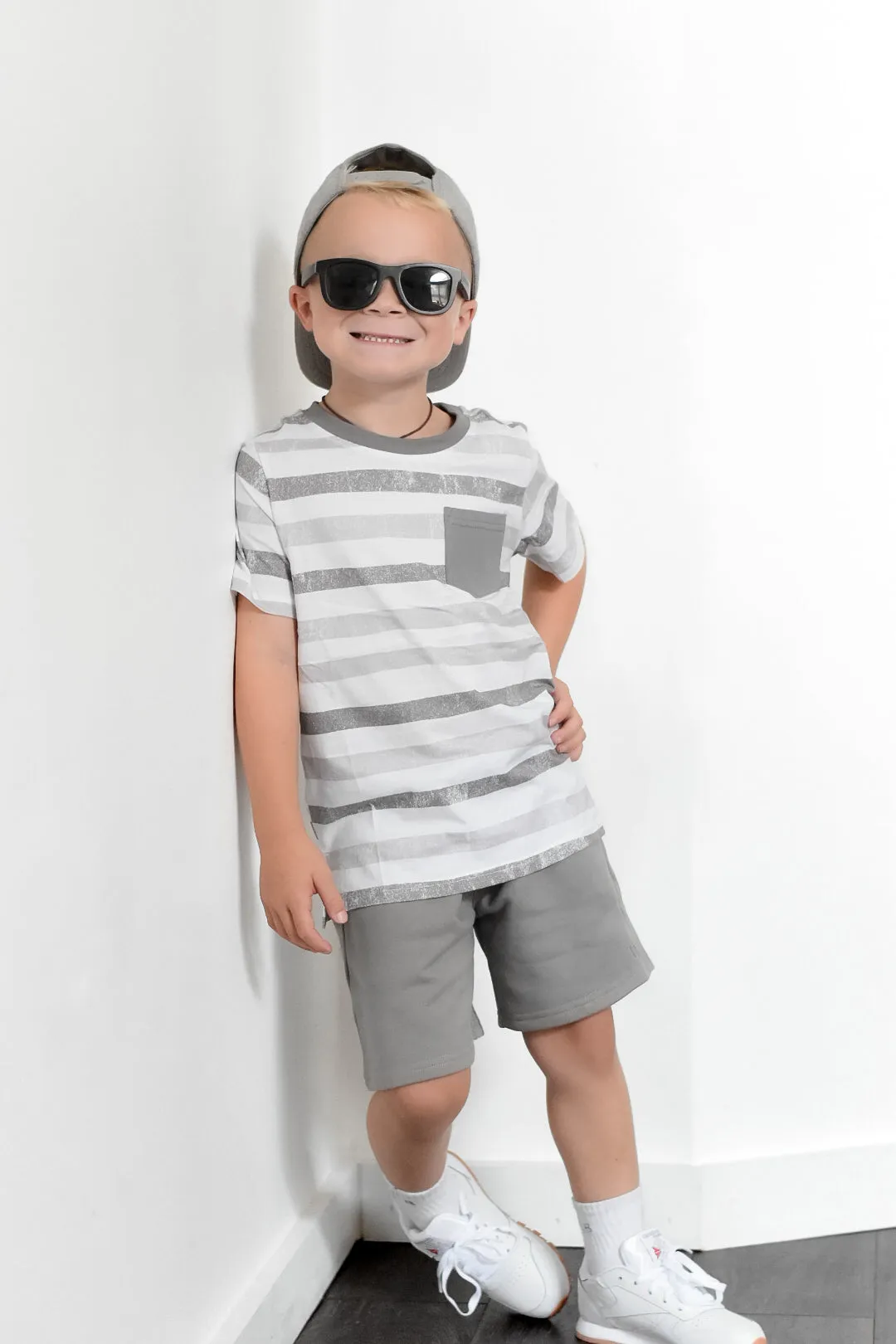 Boy's Sweatshort - Charcoal