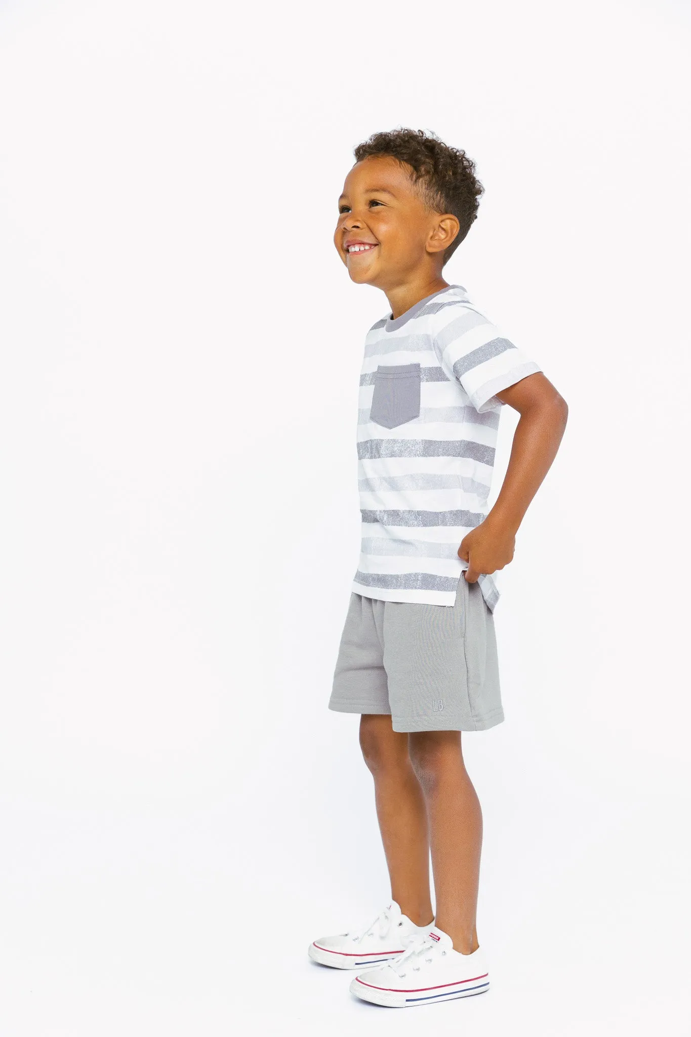 Boy's Sweatshort - Charcoal