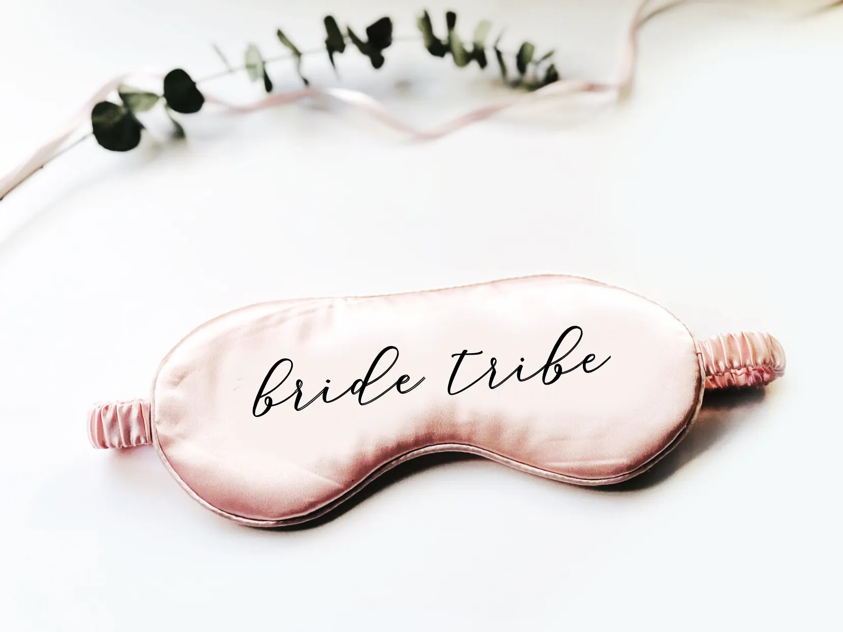 Bridesmaid Cursive Font Eye Mask