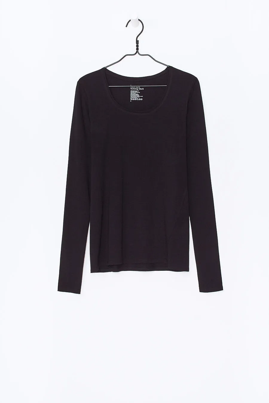 Building Block Long Sleeve Top - Black