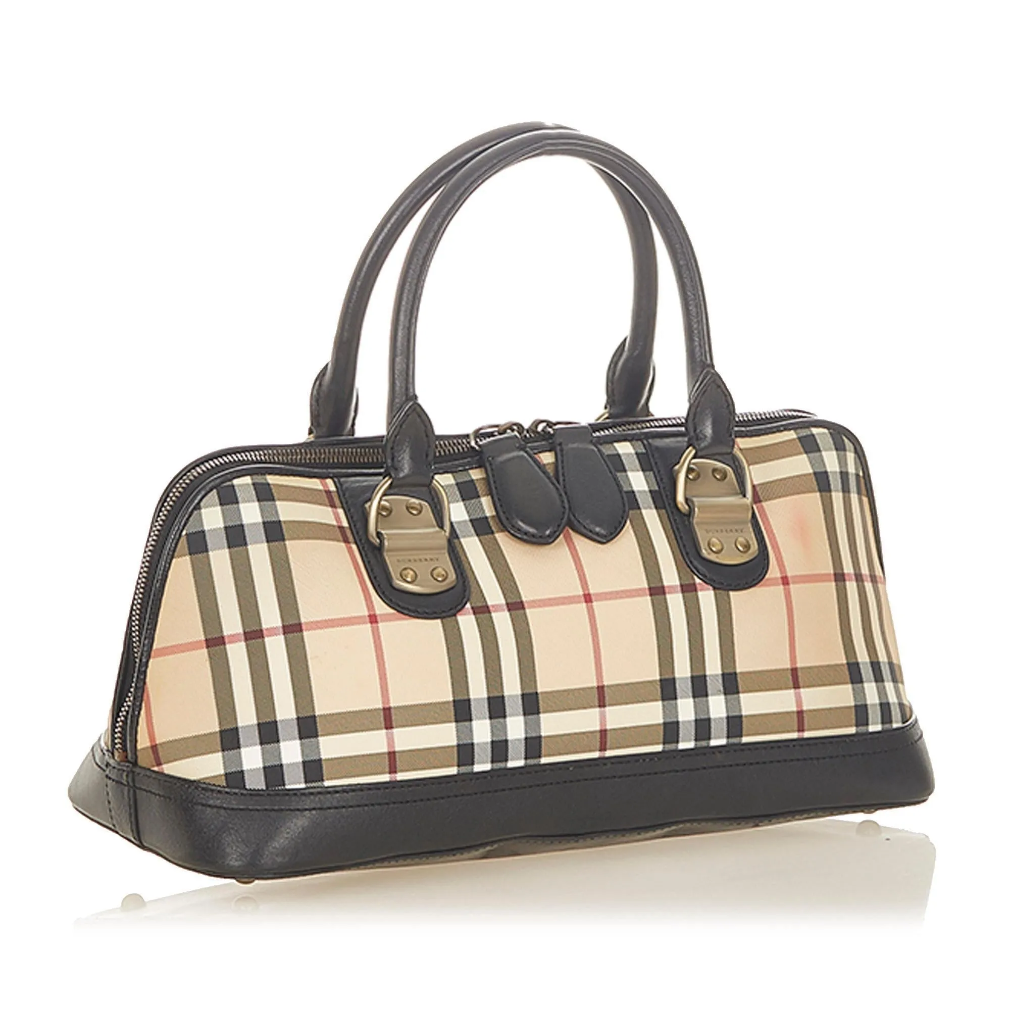 Burberry House Check Canvas Handbag (SHG-19389)