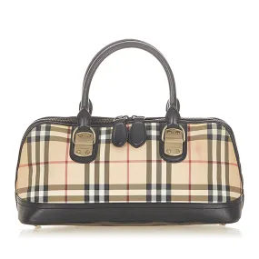 Burberry House Check Canvas Handbag (SHG-19389)