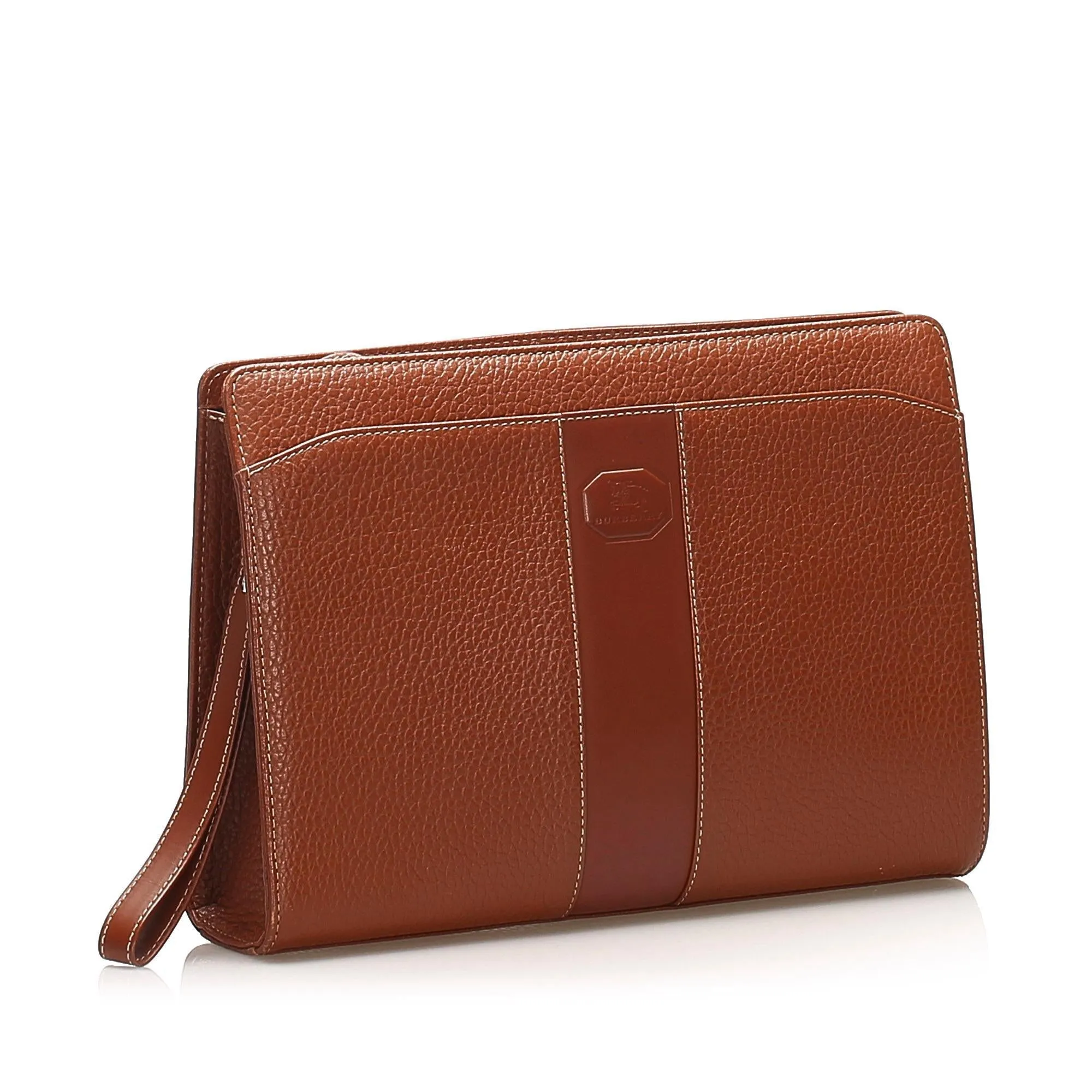 Burberry Leather Clutch Bag (SHG-13618)