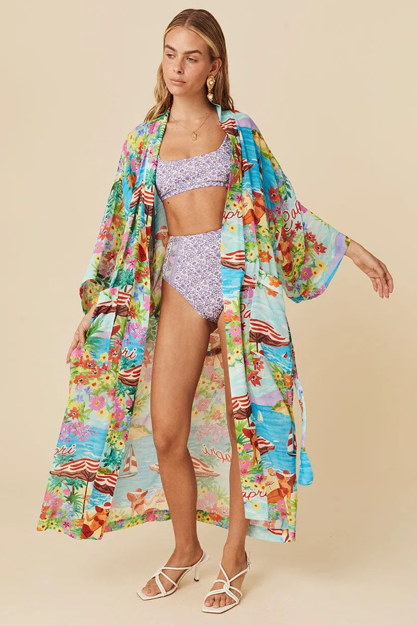 Capri Maxi Robe | Ocean