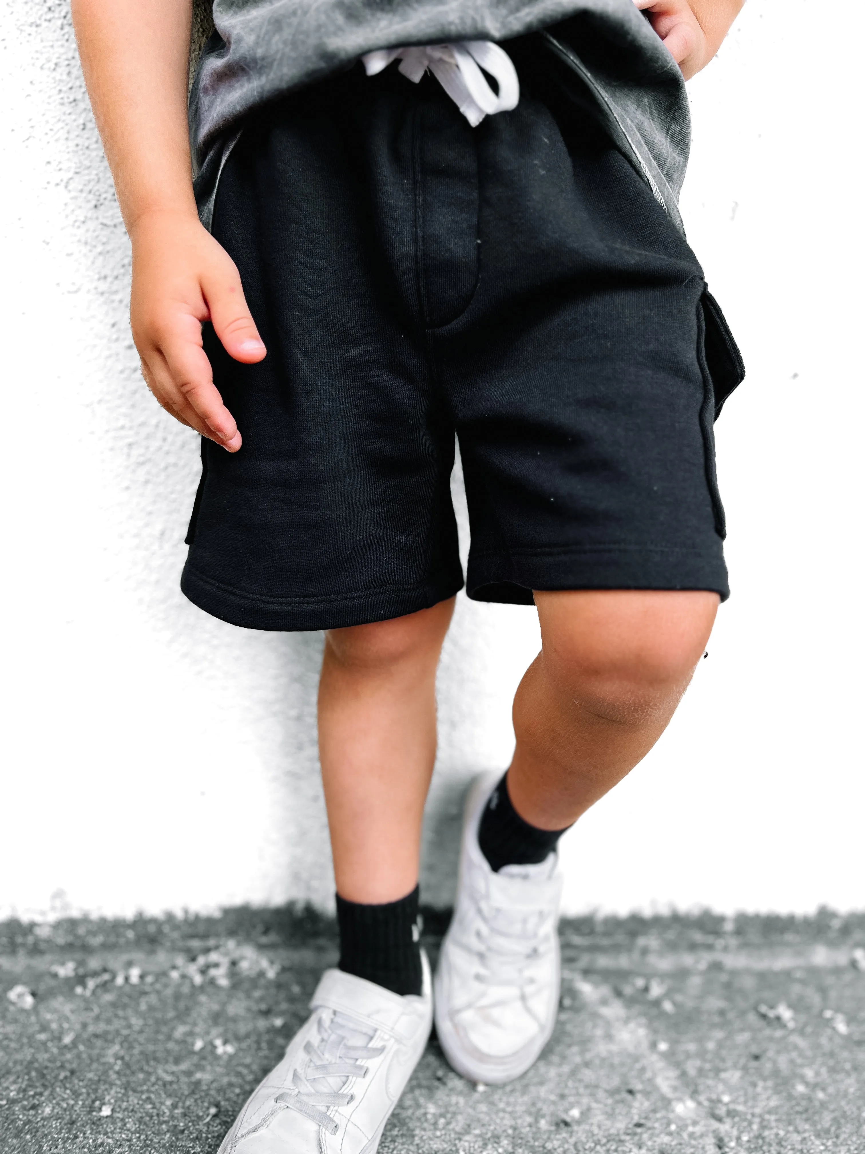 Cargo Sweatshort - Black