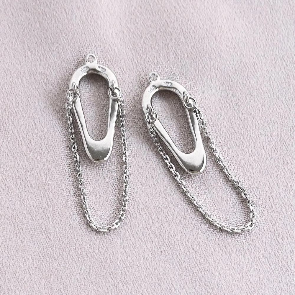 Chain Detail Curved Oval Extra Charm