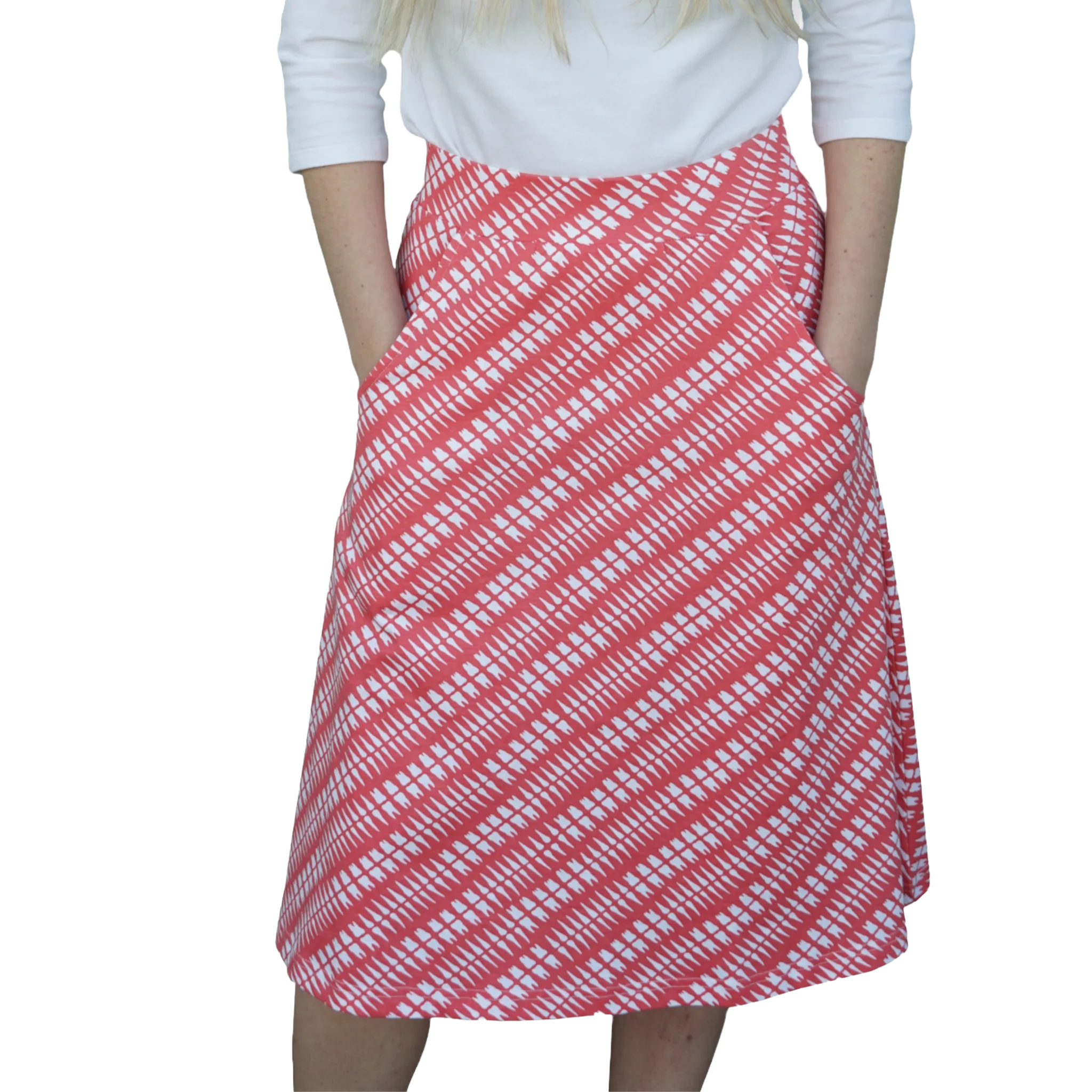 Clean Teeth A-Line Skirt [FINAL SALE]