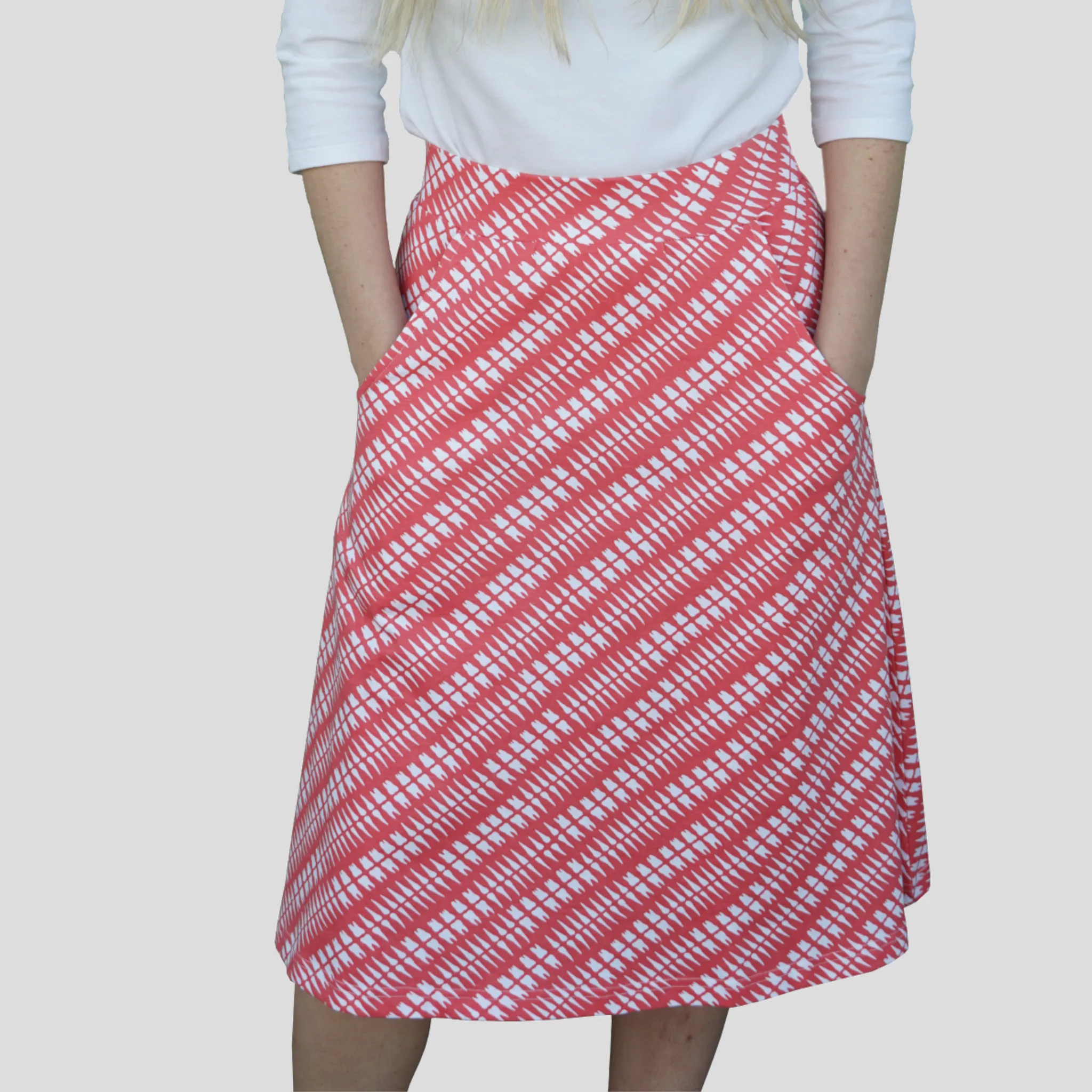 Clean Teeth A-Line Skirt [FINAL SALE]