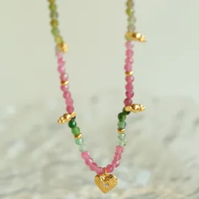 Colorful Gems beaded Choker