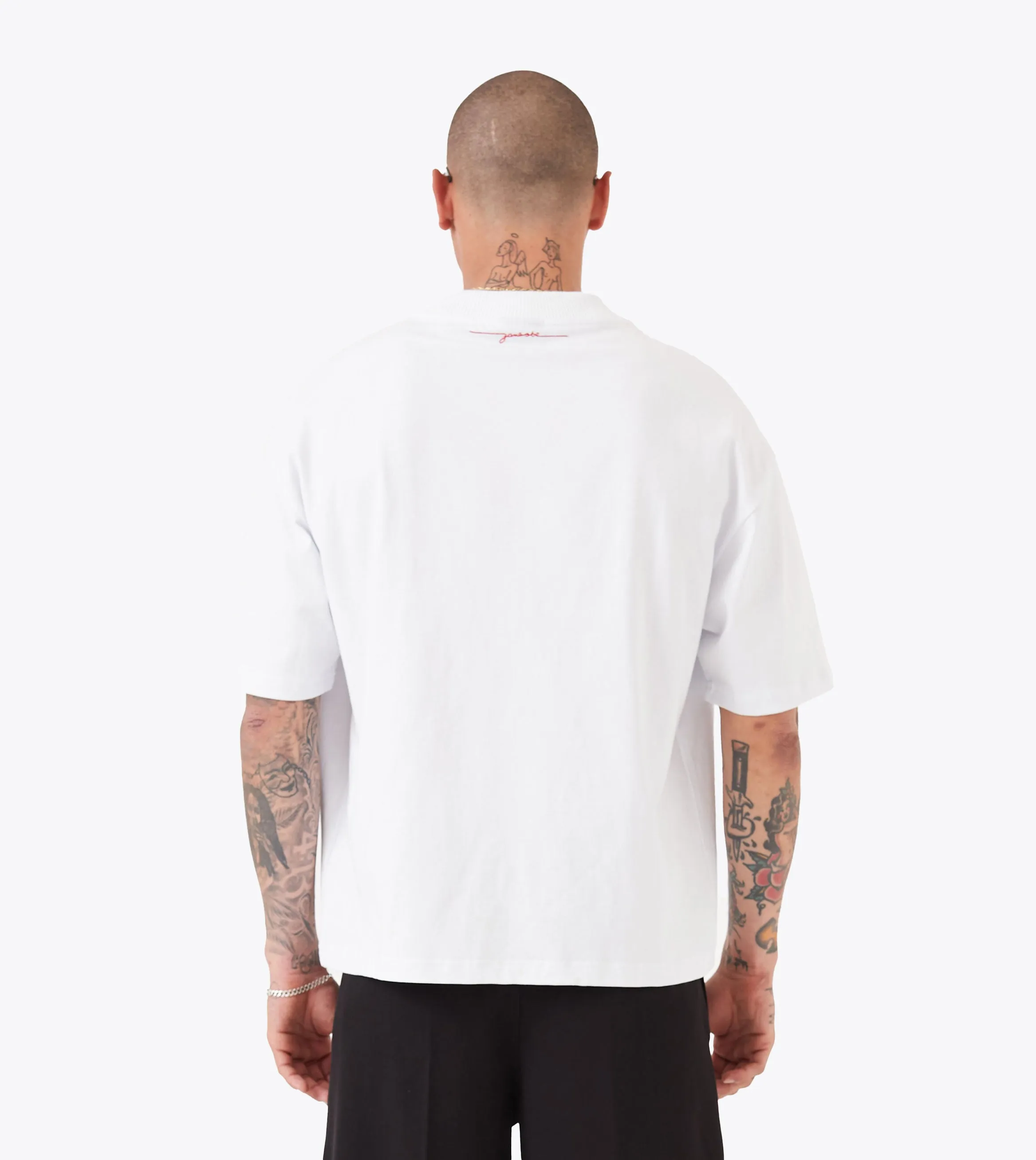 Cropped Lounge Tee White