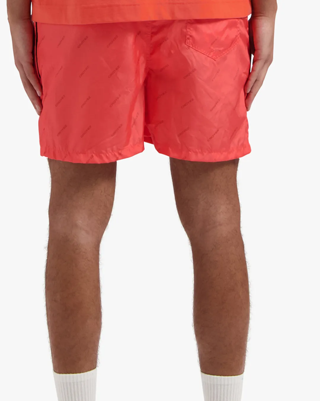 CROYEZ ALLOVER SWIM SHORTS - CORAL