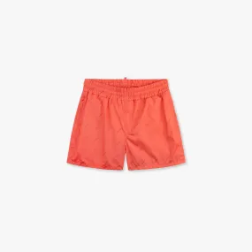 CROYEZ ALLOVER SWIM SHORTS - CORAL