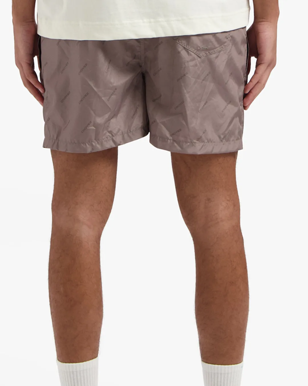 CROYEZ ALLOVER SWIM SHORTS - MUSHROOM