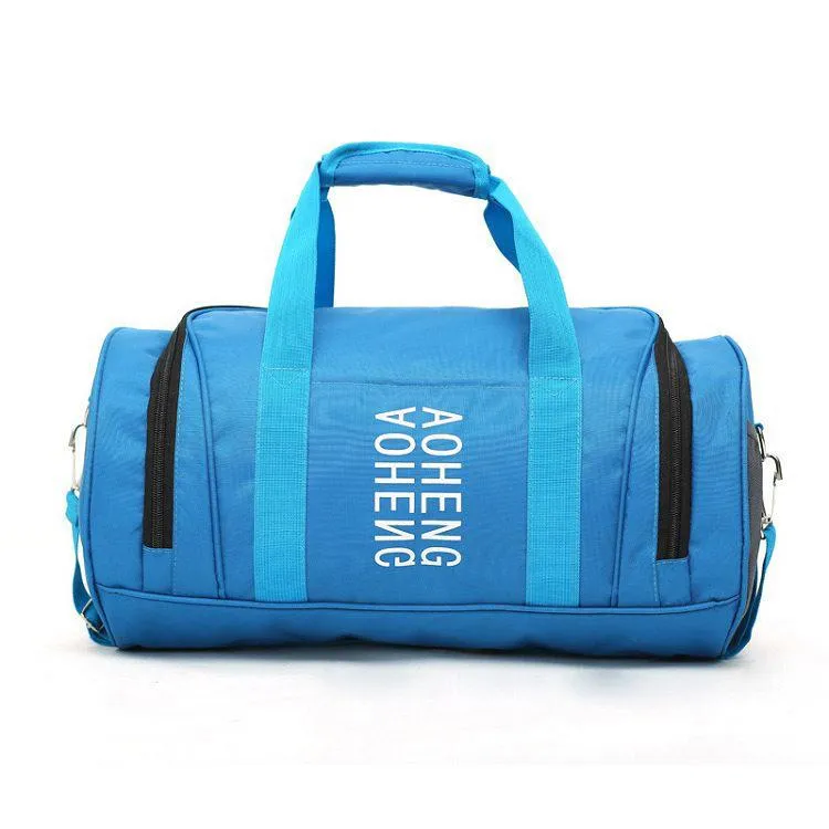 Cylinder shape fitness travel bag