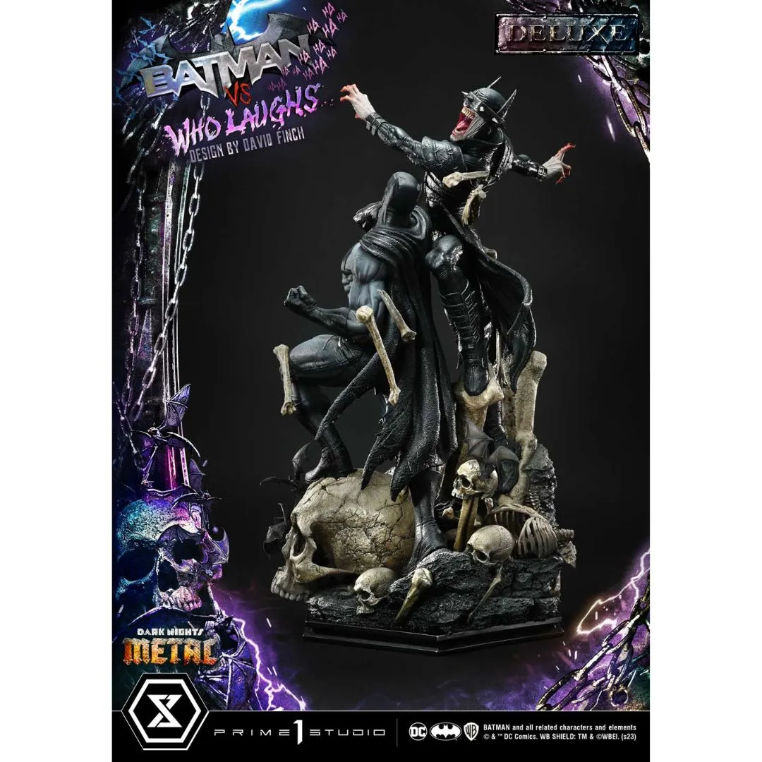 Dark Nights: Metal (Comics) Batman versus Batman Who Laughs statue (Design by David Finch)  DX Bonus Version by Prime1 Studios