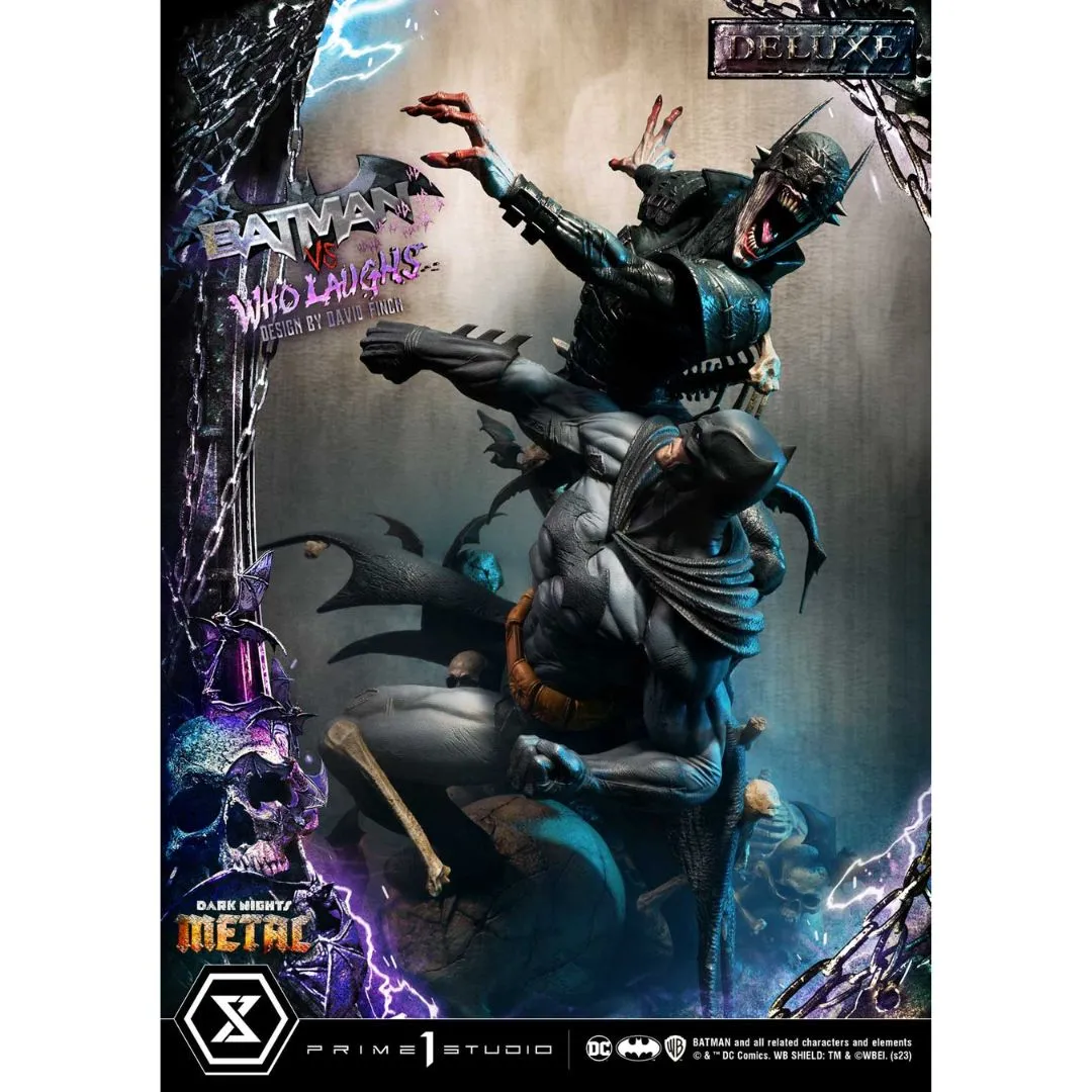 Dark Nights: Metal (Comics) Batman versus Batman Who Laughs statue (Design by David Finch)  DX Bonus Version by Prime1 Studios