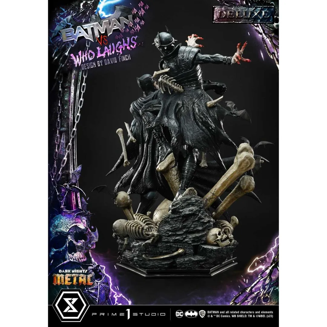 Dark Nights: Metal (Comics) Batman versus Batman Who Laughs statue (Design by David Finch)  DX Bonus Version by Prime1 Studios