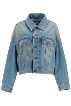 Denim Boxy Jacket With Spencer