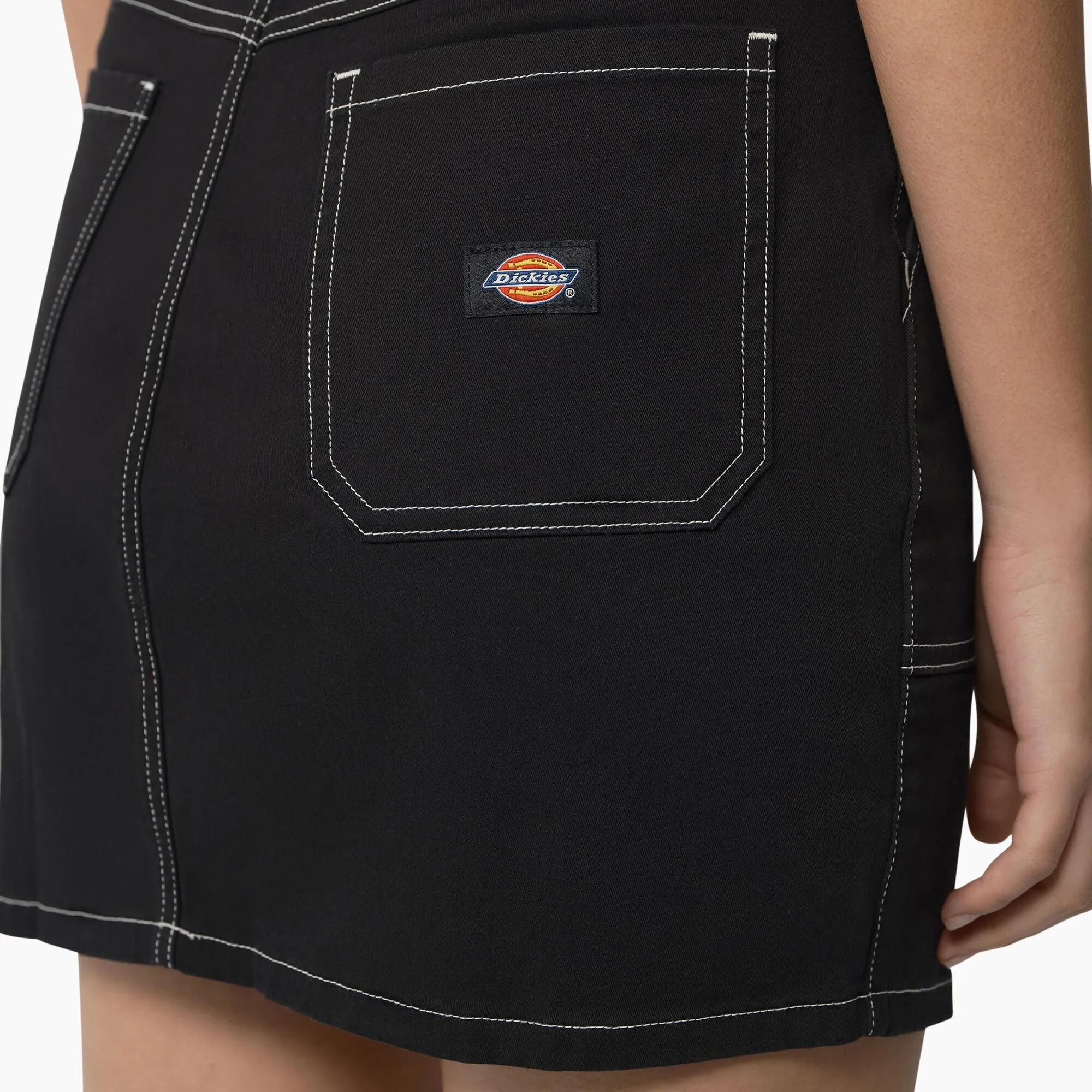 DICKIES - WOMEN'S HIGH WASTED CARPENTER SKIRT BLACK