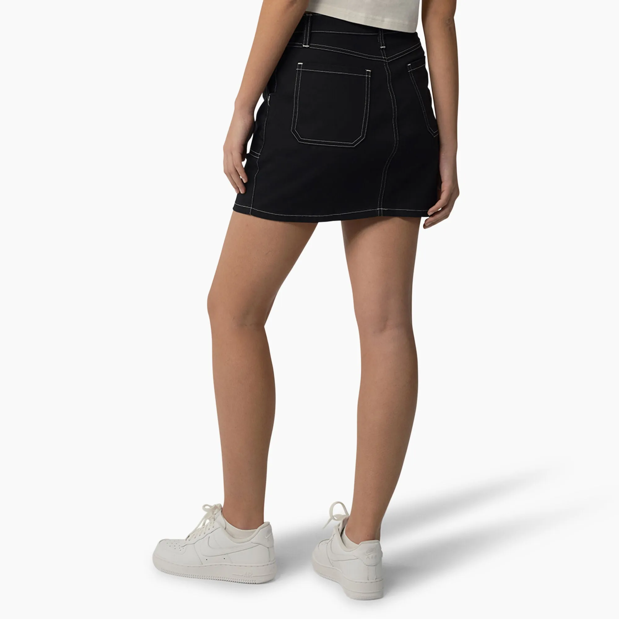 DICKIES - WOMEN'S HIGH WASTED CARPENTER SKIRT BLACK