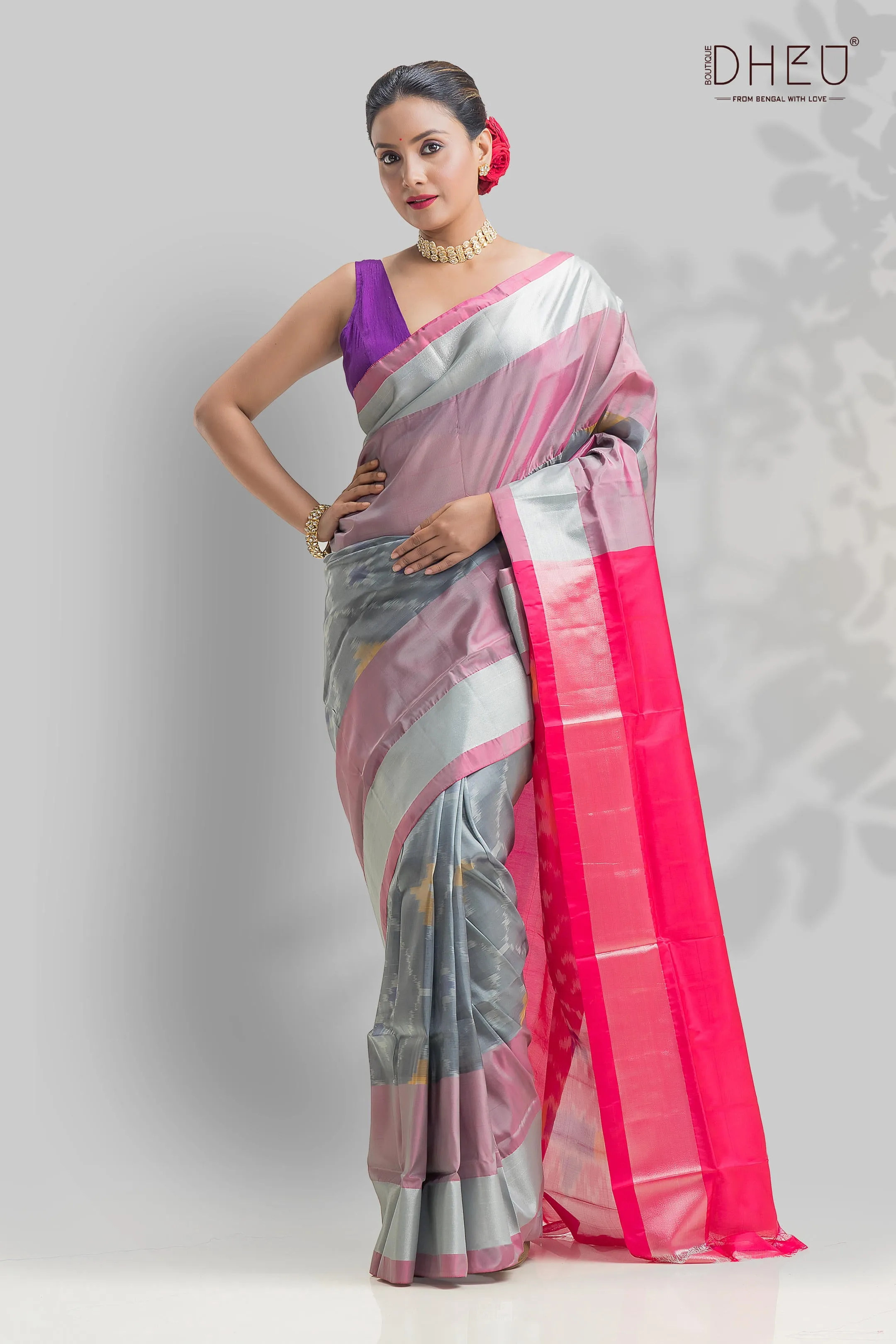 Exclusive Ikkat Silk Saree