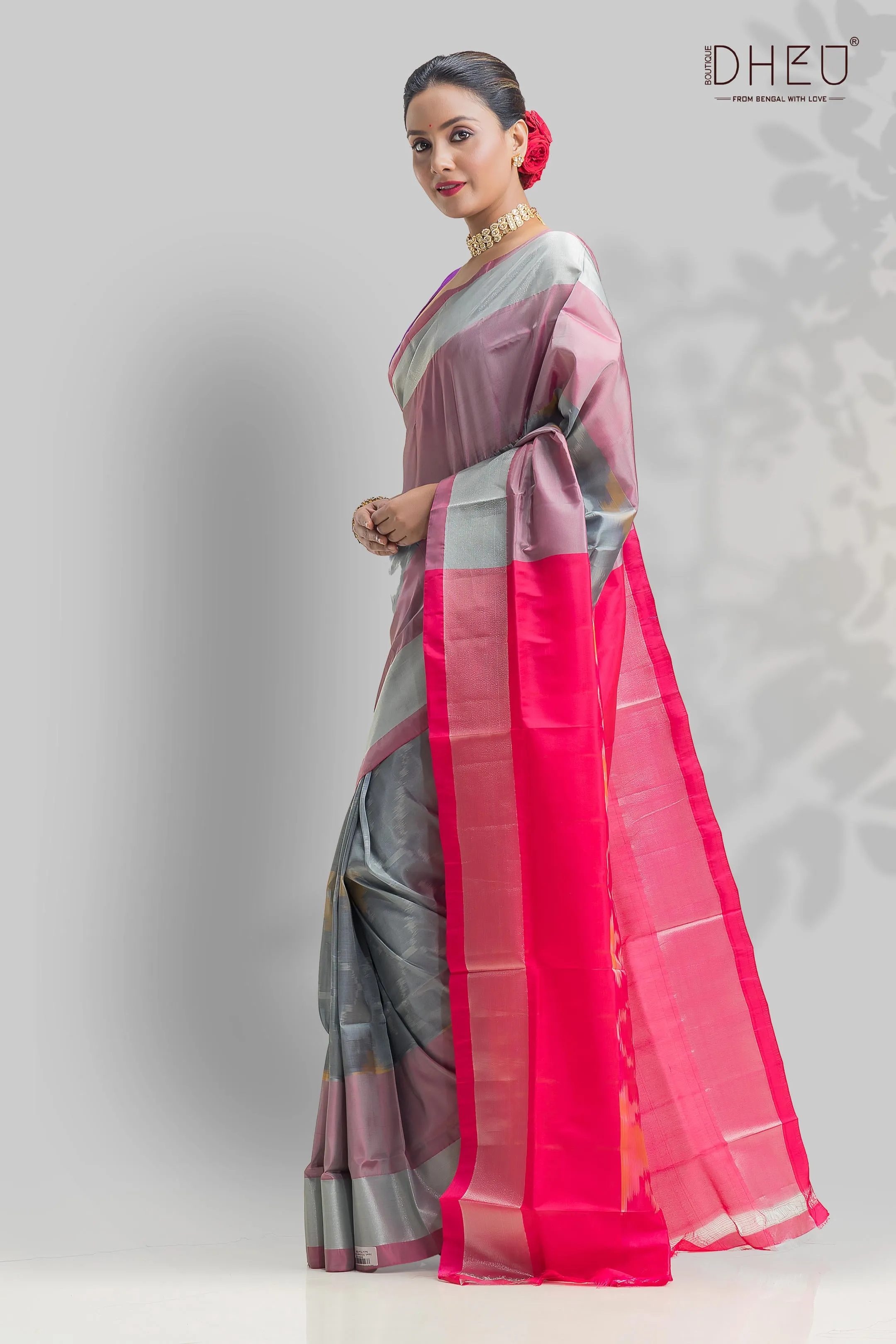 Exclusive Ikkat Silk Saree