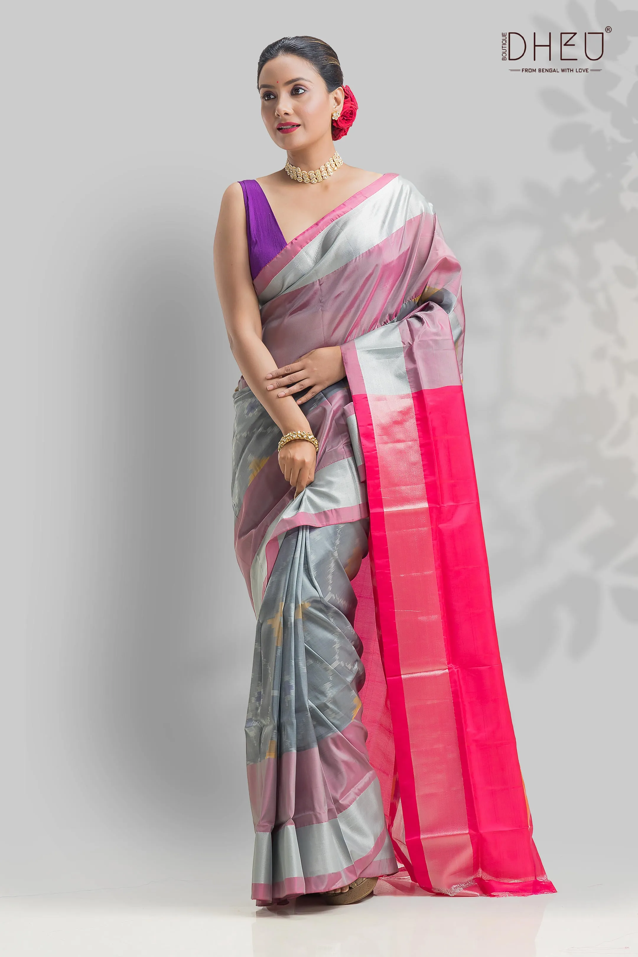 Exclusive Ikkat Silk Saree