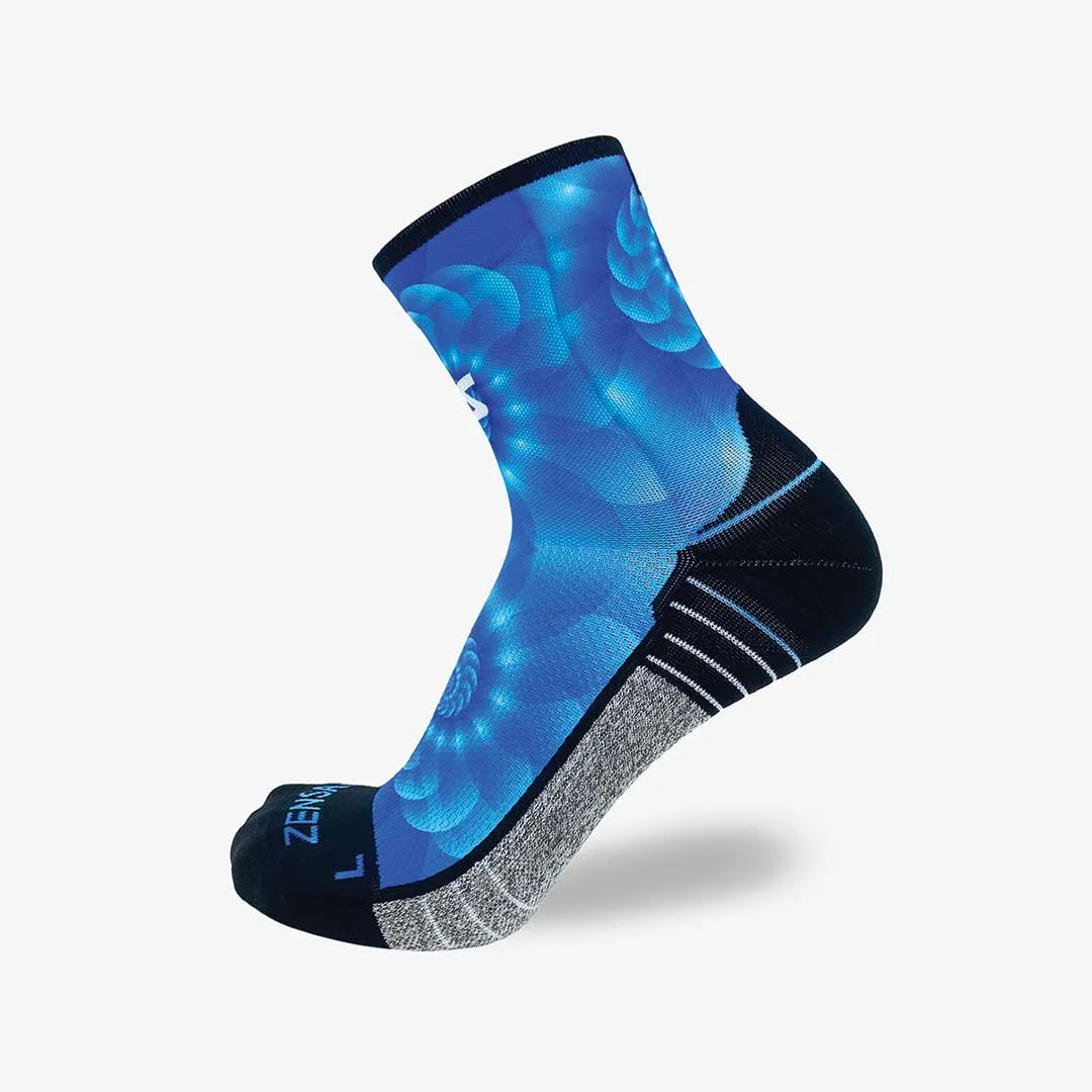 Fibonacci Spiral Socks (Mini-Crew)